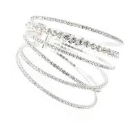 JZWCHQ Gioielli di gioielli di gioielli di strass per donne per le donne Bracciale Bracciale Bracciale Eleganti Accessori della catena del polso cristallino