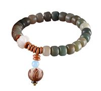 JZWCHQ Gioielli per ragazze Bracciale elegante bracciale retro Braggle di radice Retro Daily Wear Accessorio unico Uomini Donne presenti per i compleanni matrimoni e accessori di occasioni speciali