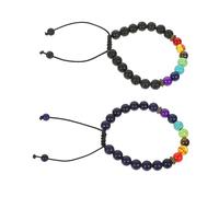 JZWCHQ Gioielli per ragazze uomini donne per perle di pietra naturale braccialetto di roccia vulcanica per la meditazione yoga accessori resistenti
