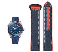 JZWCHQ Guarda Bracciale per Omega 300 Seamaster 600 pianeta oceano silicone Nylon Accessori orologi Accessori Watch Band Cintura 20mm 22mm