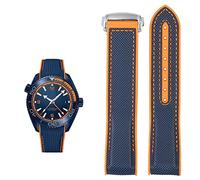 JZWCHQ Guarda Bracciale per Omega 300 Seamaster 600 pianeta oceano silicone Nylon Accessori orologi Accessori Watch Band Cintura 20mm 22mm