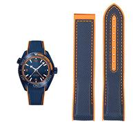 JZWCHQ Guarda Bracciale per Omega 300 Seamaster 600 pianeta oceano silicone Nylon Accessori orologi Accessori Watch Band Cintura 20mm 22mm