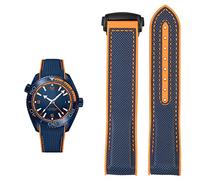 JZWCHQ Guarda Bracciale per Omega 300 Seamaster 600 pianeta oceano silicone Nylon Accessori orologi Accessori Watch Band Cintura 20mm 22mm