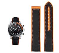 JZWCHQ Guarda Bracciale per Omega 300 Seamaster 600 pianeta oceano silicone Nylon Accessori orologi Accessori Watch Band Cintura 20mm 22mm