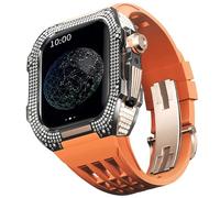 JZWCHQ Guarda il kit di modifica in lega di orologio in lega di titanio e kit cinghia di orologio fluororubber , per 8 7 Accessori di modifica di aggiornamento della serie da 45 mm.