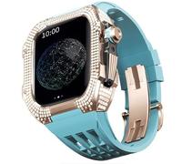 JZWCHQ Guarda il kit di modifica in lega di orologio in lega di titanio e kit cinghia di orologio fluororubber , per 8 7 Accessori di modifica di aggiornamento della serie da 45 mm.