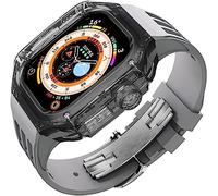 JZWCHQ Guarda la custodia e Rubbler Kit di modifica della cintura di orologio , per ultra 8 49 mm , fluororubber watch banda trasparente kit