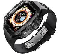 JZWCHQ Guarda la custodia e Rubbler Kit di modifica della cintura di orologio ， per ultra 8 49 mm ， fluororubber watch banda trasparente kit
