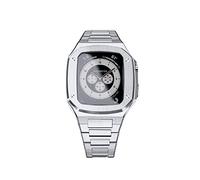 JZWCHQ Kit di modifica della cinghia della custodia per orologi in metallo , per serie 9 8 7 6 5 4 SE 44mm 45mm Upgrana di sostituzione della cinghia