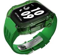 JZWCHQ Kit di modifica della custodia del ghiacciaio trasparente di lusso ， per banda ultra 8 7 6 5 4 SE 44mm 45mm 49 mm cinghia di orologio in gomma Sostituire