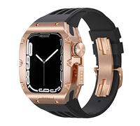 JZWCHQ Kit di modifica della fascia d'oro ， per 8 7 6 5 4 SE 44 mm 45mm Serie Watch Sostituzione kit di orologi di lusso Sport Sport Blattini cinturino