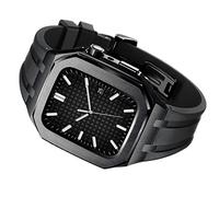 JZWCHQ Kit di modifica per la custodia 8 7 6 SE 5 4 Elastico in acciaio inossidabile e set di custodie 45 mm 44 mm 42 mm Kit per cinturino iwatch