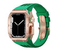 JZWCHQ Kit MOD CASO MOD CASO DI TEGNO DI TITANIUM in lega , per 8 7 45mm 6 5 4 SE 44mm Serie Orologio Sostituzione Luxuria Modifica Luxuria Frame in elastico
