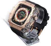 JZWCHQ Kit MOD cinghia di orologio da orologio in acciaio inossidabile robusto , per serie 9/8/7 45 mm Ultra 2 49mm 44 mm , Men Cover Women Metal Cover Sport Bands