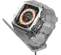 JZWCHQ Kit MOD cinghia di orologio da orologio in acciaio inossidabile robusto , per serie 9/8/7 45 mm Ultra 2 49mm 44 mm , Men Cover Women Metal Cover Sport Bands