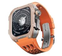 JZWCHQ Kit MOD in lega in lega di titanio in gomma in gomma ， per accessori SE/4/5/6 Serie Orologi ， Elastico della custodia per orologi in acciaio inossidabile ， per aggiornamento serie 44mm Iwatch