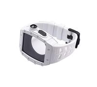 JZWCHQ Kit Mod Mod di lusso in acciaio inossidabile per 8 7 6 5 4 cnocchia di modifica SE per la serie iwatch 41mm 45mm 40 44mm elastico