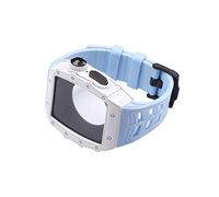 JZWCHQ Kit Mod Mod di lusso in acciaio inossidabile per 8 7 6 5 4 cnocchia di modifica SE per la serie iwatch 41mm 45mm 40 44mm elastico