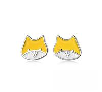 JZWCHQ Ladies 925 Cute Orecchini per Animali di Volpe Ladies Fashi