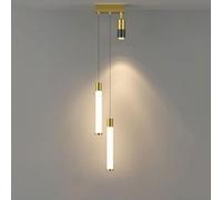 JZWCHQ Lampadari a tubo lunghi per letto camera da letto con lampade appese del paralume acrilico Modern Minimalista Minimalista Decorativo a sospensione per soggiorno, Isola da cucina (B)