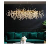 JZWCHQ Lampadari di Cristallo di Lusso Decorazione per la casa Villa Vivente Sala da Pranzo lampade a Sospensione a Sospensione Luci sospese Apparecchiatura (Luce Calda, d80cm)