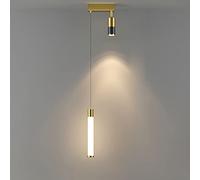 JZWCHQ Lampadri per Tubi Lunghi per Letto Camera da Letto con lampade appesa al Paralume Acrilico Modern Minimalista Minimalista Decorativo a Sospensione per Soggiorno, Isola da Cucina (A)