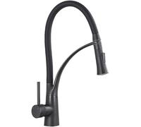 JZWCHQ Lavandino per la Commerciale da Fattoria a Barre, in Ottone Verso Il Basso con Un Mixer a Freddo a Doppia modalità Montato a Ponte, Rubinetto da Cucina rotatble