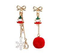 JZWCHQ Lettera di Capelli D Snowflake Orecchini a Sospensione Creative Festival Orecchini Snowflake Orecchini di Fascia Alta