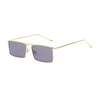JZWCHQ Metallo Piccolo Telaio per Uomini e Donne Occhiali da Sole Tendenza Quadrata Occhiali da Sole Uv400 (Colore: B, Dimensione: 1)
