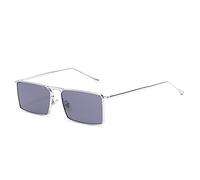 JZWCHQ Metallo Piccolo Telaio per Uomini e Donne Occhiali da Sole Tendenza Quadrata Occhiali da Sole Uv400 (Colore: B, Dimensione: 1)