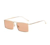 JZWCHQ Metallo Piccolo Telaio per Uomini e Donne Occhiali da Sole Tendenza Quadrata Occhiali da Sole Uv400 (Colore: B, Dimensione: 1)