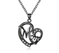 JZWCHQ Necklace Chain Chain Men Women Lettera di Gioielli Mom Forma a Sospensione Collana per la Festa della Mamma
