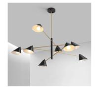 JZWCHQ Nordic Simple Light Luxury Restaurant Lampada Design Cone Design Creative Personality Art Home Soggiorno Luci a Ciondolo a LED (6heads)