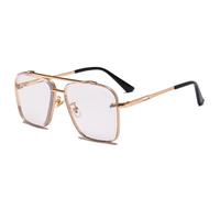 JZWCHQ Nuovo 2025 2024 Moda Uomini Cool Occhiali da Guida Occhiali da Sole Gradiente Marrone Occhiali Da Sole Vintage Occhiali Da Sole, bianco, Taglia unica