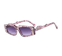 JZWCHQ Nuovo 2025 Piccolo Cat's Eye Occhiali Da Sole Donne Uomini Occhiali Da Sole Viaggio Shades Vintage Retro UV400, Fiore, Taglia unica