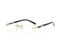 JZWCHQ Nuovo 2025 Trend Punk Rimless Cut Edge Occhiali Da Sole Uomini Donne 2024 Moda Vintage Occhiali Da Sole Occhiali UV400 Occhiali, Trasparente, Taglia unica