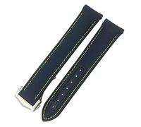JZWCHQ Nylon Watchband 19mm 20mm 21mm per Omega Seamaster Diver 300 AT150 Planet Ocean Curved End Blue Canvas Tessuto Tessuto cinghia