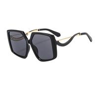 JZWCHQ Occhiali da sole per le donne Shades Occhiali Vintage Glasse Occhiali da vista femminili, C1 Nero, Taglia unica