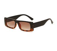 JZWCHQ Occhiali da sole quadrati retrò con montatura piccola, occhiali decorativi sportivi per le vacanze (colore: C, taglia: M)