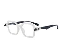 JZWCHQ Occhiali da Sole retrò Donne in Doppio Colore Sfumature per Uomini poligoni Punk Rivetti Occhiali da Sole uv400
