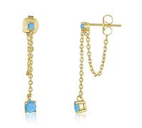 JZWCHQ Orecchini a Perno a Catena Colorati al 100% squisiti per Le Orecchie da Piercing da Donna