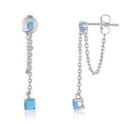 JZWCHQ Orecchini a Perno a Catena Colorati al 100% squisiti per Le Orecchie da Piercing da Donna