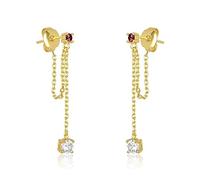 JZWCHQ Orecchini a Perno a Catena Colorati al 100% squisiti per Le Orecchie da Piercing da Donna