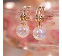 JZWCHQ Orecchini di Perle di Strass Geometrici Orecchini Femminili Gift di Compleanno di Gioielli da Sposa