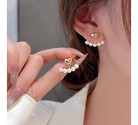 JZWCHQ Orecchini di Perle di Strass Geometrici Orecchini Femminili Gift di Compleanno di Gioielli da Sposa