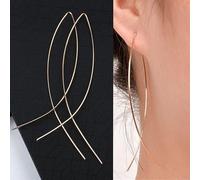 JZWCHQ Orecchini di Perle di Strass Geometrici Orecchini Femminili Gift di Compleanno di Gioielli da Sposa