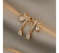 JZWCHQ Orecchini Lunghi Perla a Forma di Cuore Orecchini Eleganti Brillanti per Regali di Gioielli da Donna