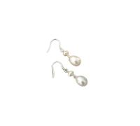 JZWCHQ Orecchini Pendenti in Argento Sterling 925 con Perle d'Acqua Dolce Naturali a Forma di Goccia per Le Donne, Regalo per la Madre (Dimensioni : Gold) ()