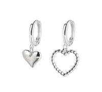 JZWCHQ Orecchini per le orecchie del cuore per asimmetria per asimmetria a cerchio di moda per le donne accessori per gioielli da festa