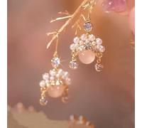 JZWCHQ Orecchini zirconi viola a forma di cuore per il regalo di compleanno di gioielli da sposa da donna